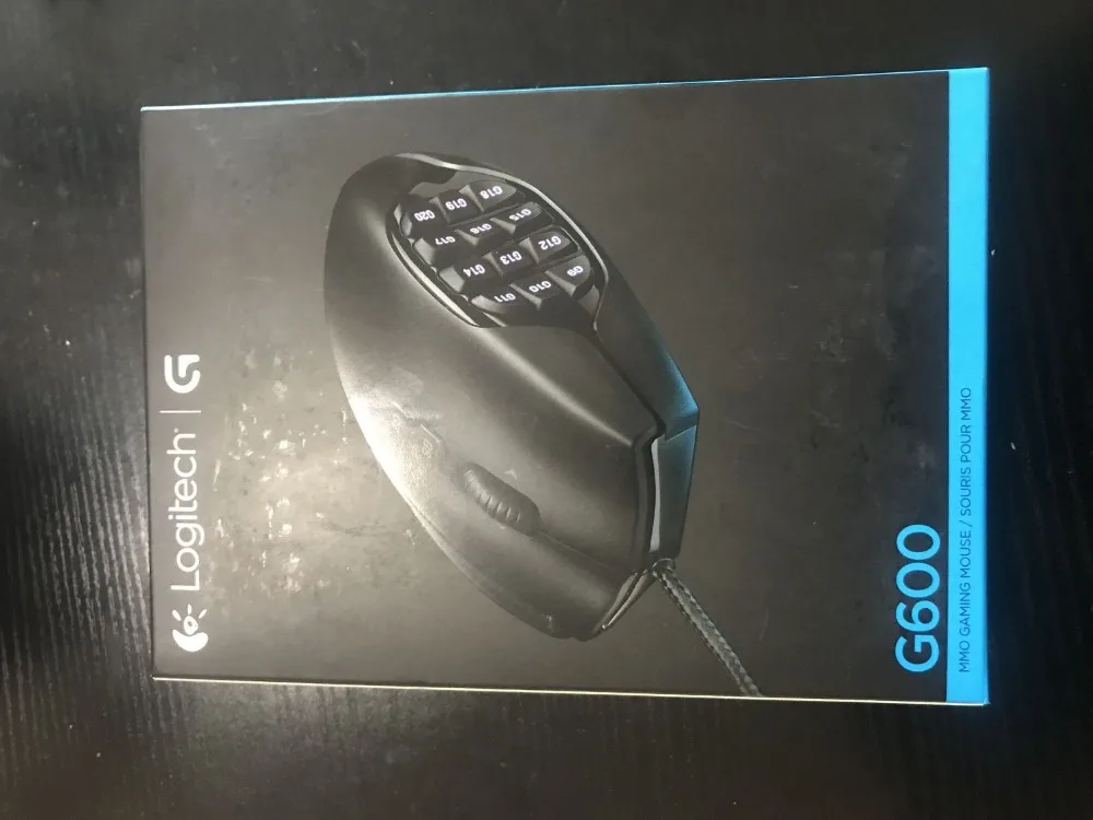 RGB Backlit Logitech G600 MMO Gaming Mouse 20 Programmable Buttons