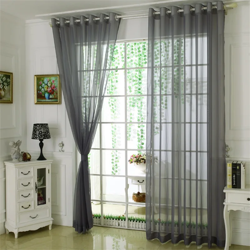 

1 SINGLE PC VOILE SHEER WINDOW DRESSING CURTAIN GROMMET PANEL TREATMENT DRAPE