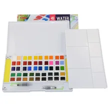 Barteen Твердые акварельные краски в наборе прозрачный ручной краски ed красивые яркие цвета пигмент для студента и художника