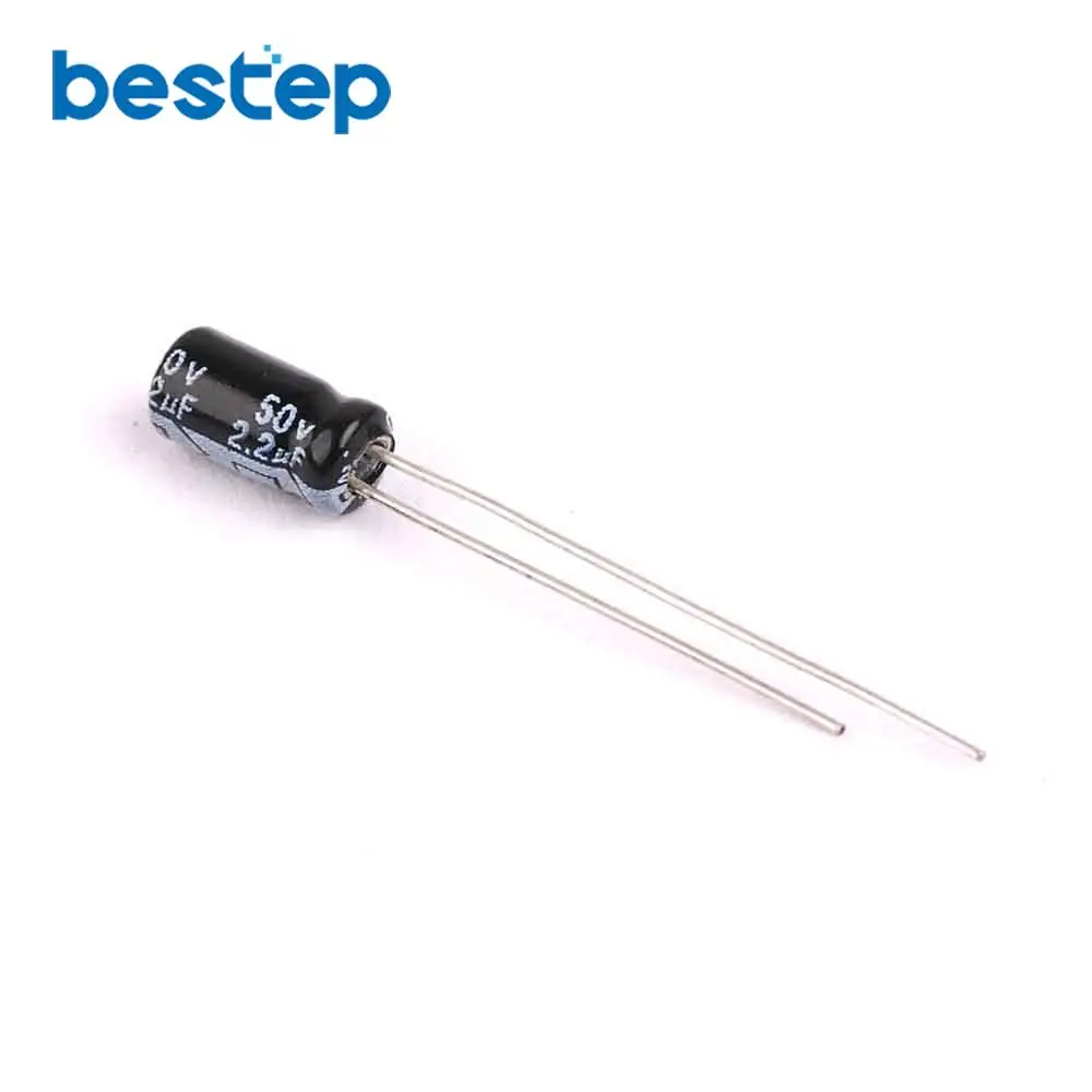 

50PCS 2.2UF 50V Electrolytic Capacitor SIZE 5X11MM