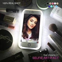 LED Phone Case for iPhone 6 6S 7 Plus Flash Selfie Light Up Glowing Luxury Phone Cover For Apple i Phone 5 8 iphoneX Funda Coque