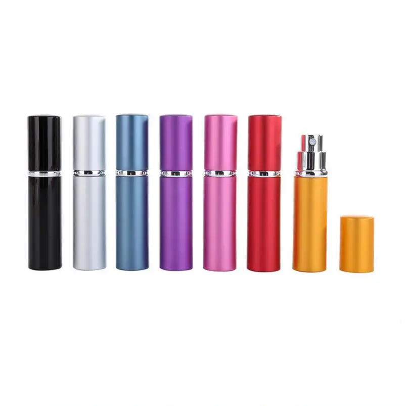5 ml 미니 여행 리필 되나요 빈 향수 병 atomizer 알루미늄 화장품 컨테이너 lx1946