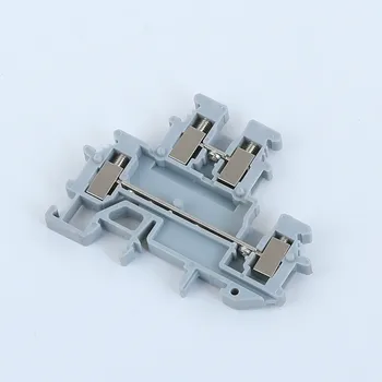 

20pcs 2.5mm Double-layer Fast Terminal Block UKK2.5 Phonex Type 24A/500V MBKKB-2.5 Din Module Thin Wiring Connector