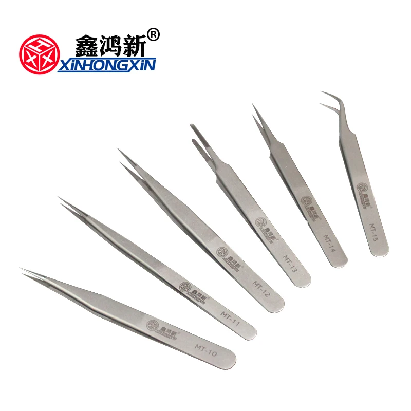 

1pcs New Stainless Steel Industrial Anti-static Tweezers watchmaker Repair Tools Excellent Quality