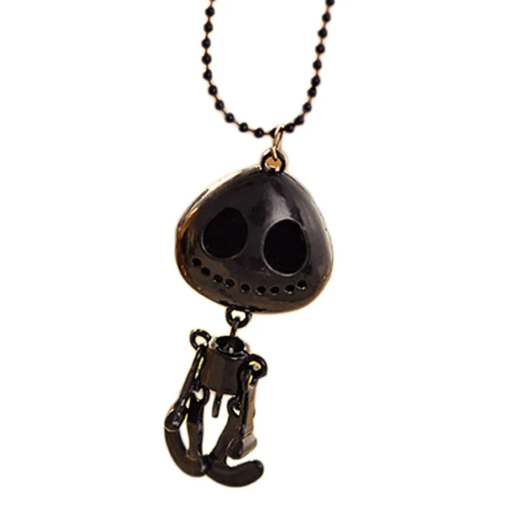 

Fashion Long Sweater Chain Necklaces for Women Wholesale Vintage Jewelry big eye UFO Alien Skull Head Pendants Necklace