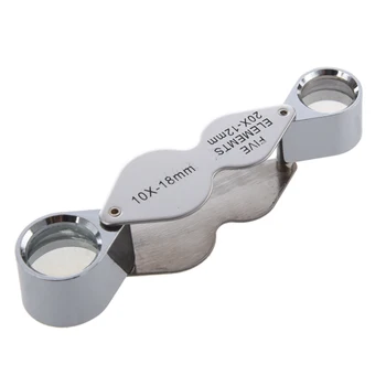 

3 pcs Jeweler Eye magnifier Set 10x + 30x + Dual Enlargement Magnifying Glass