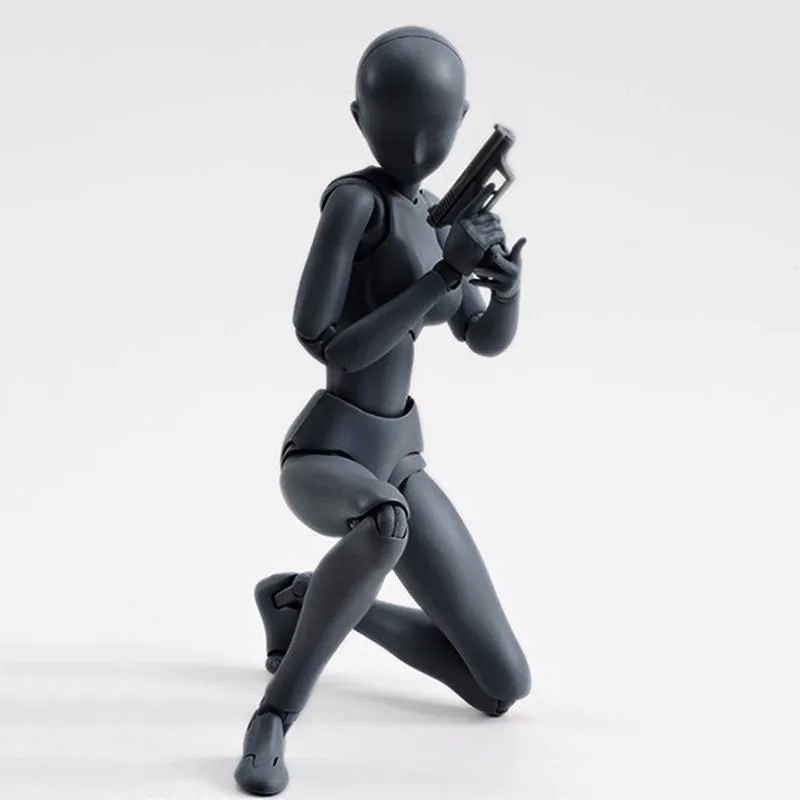 6 Types Body KUN Body Chan SHFiguarts PVC Action Figure DX SET Figma He She Solid Black Pale Orange Gray Ver In Box (10)