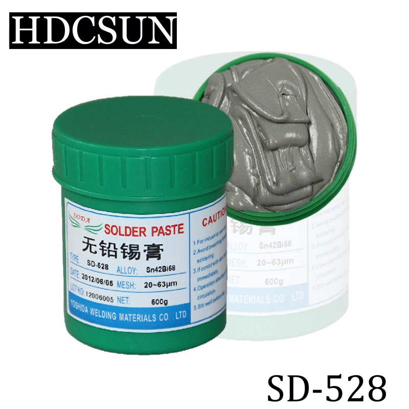

HOT Sale! SD-528 low temperature SMT Lead-free SMT Solder Paste 500g Sn42Bi58