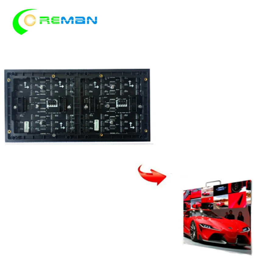 

letrero led programable matrix led p2 led module panel 256X128mm high refresh rate
