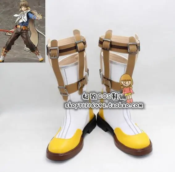 

Tales of Zestiria (series) Sorey Cosplay Costume punk mens unisex boots outfit shoes cosplay pro