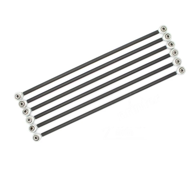 6pcs/lot 3D Printer DIY Reprap Kossel Delta 200MM 4*6 MM Length Parallel Arm Fisheye Carbon Rod Kit K800 Diagonal Push Rods