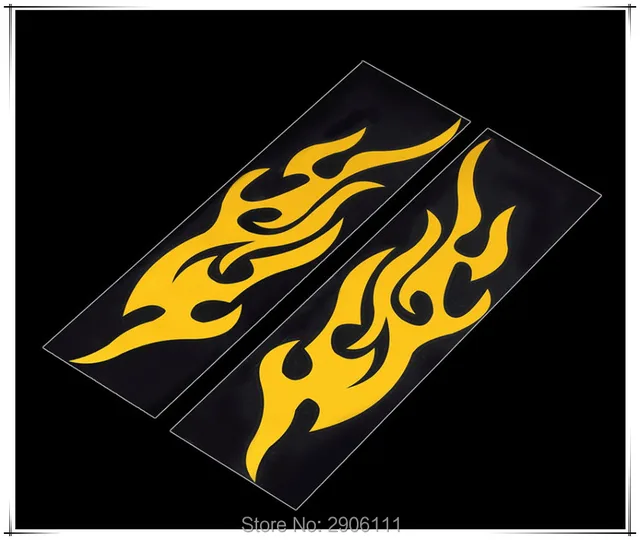Universel Autocollant de Voiture Style Moto Decal Accessoires Auto Flamme Feu pour DACIA logan duster sandero
