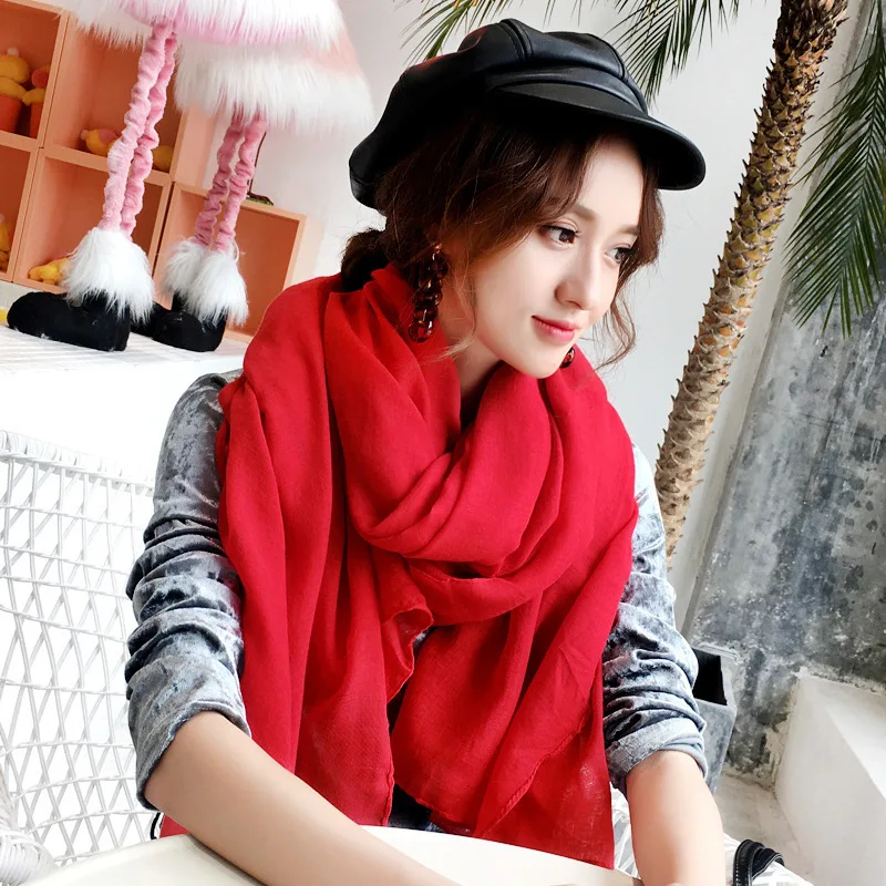 

2018 Luxury Brand Cashmere Winter Scarf For Women Scarf Wool Plaid Blanket Scarf Warm Pashmina Wrap Shawls and Scarves 180*135