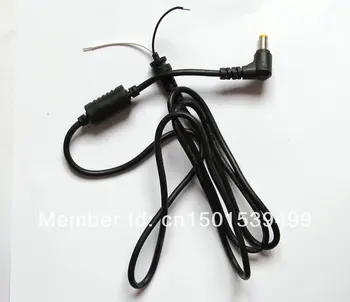 

3 pcs DC Jack 5.0x3.0mm + pin Power plug 90 Right Angle L-shaped Connector For Samsung Laptop Cord Adapter with Cable 1.1 Meter