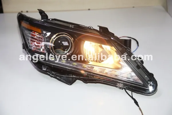 Для Toyota для Camry светодиодный головной светильник s Головной фонарь передний светильник 2012-2013 лет для LEXUS стиль с DRL GD