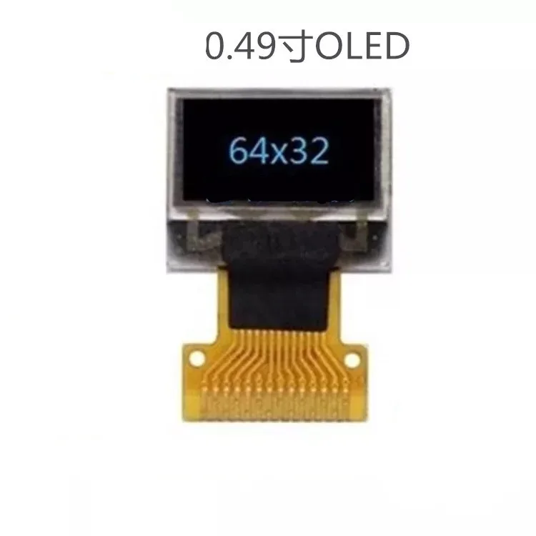 

Hot 0.49 inch OLED display 64*32 Dot matrix SD1306 drive I2C Hardware interface screen