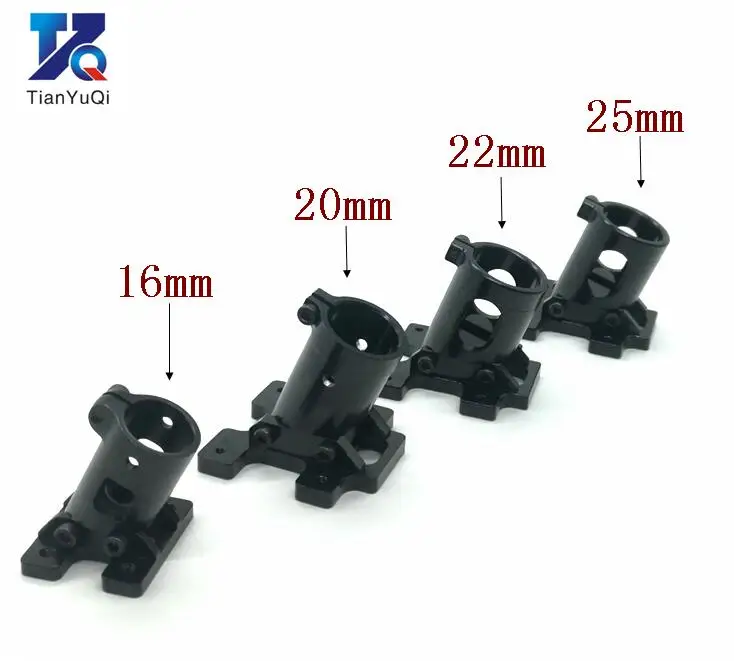 

TianYuQi Multi axis uav parts aluminum alloy carbon tube connection foot mount fixing parts 16mm 20mm 22mm 25mm black