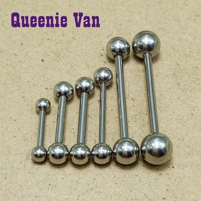 Tongue Piercing Barbells Body Fashion Jewelry 5 Colores de Acero