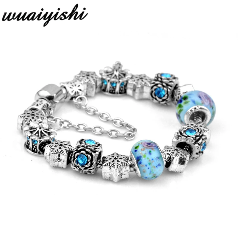 

2019 DIY new string string Charms Women Bracelets & Bangles Latest model Tide Fashion Charm For Jewelry Vintage Bead silver