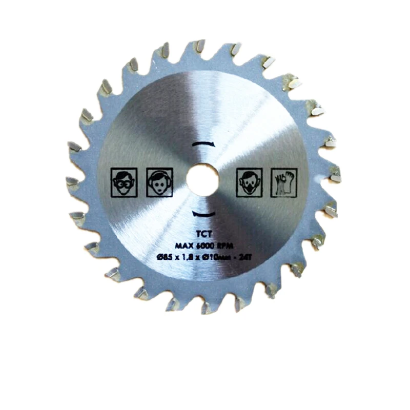 

24T Circular Saw Blade 85mm 24 Teeth Woodwork Cutting Round Discs Hard Alloy Steel Circular TCT Cutting Blades Multifunction Saw