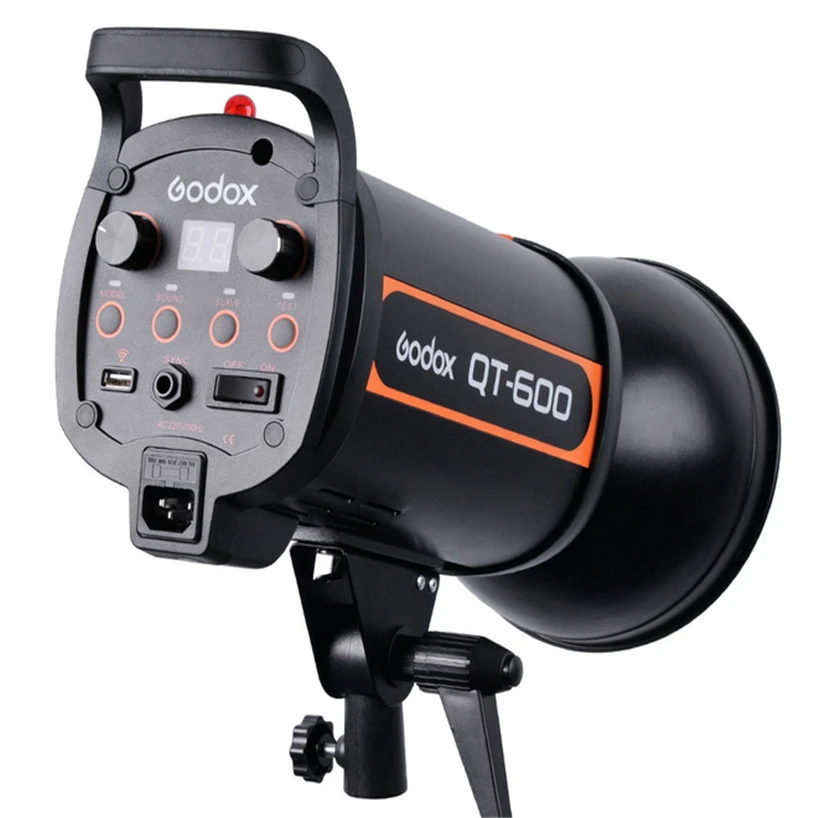 Godox QT-600 600W студийный стробоскоп фотовспышка лампа освещения светильник лампа 600WS вспышка для фотокамер Speedlite HSS 1/5000s для портретной моды Свадебная художественная фотография 110 V-220 V