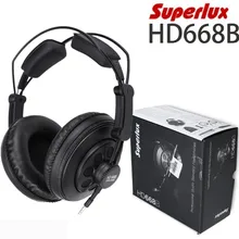 Superlux HD668B Профессиональный полуоткрытый студийный Стандартный динамический мониторинг наушников для записи музыки съемный глубокий бас