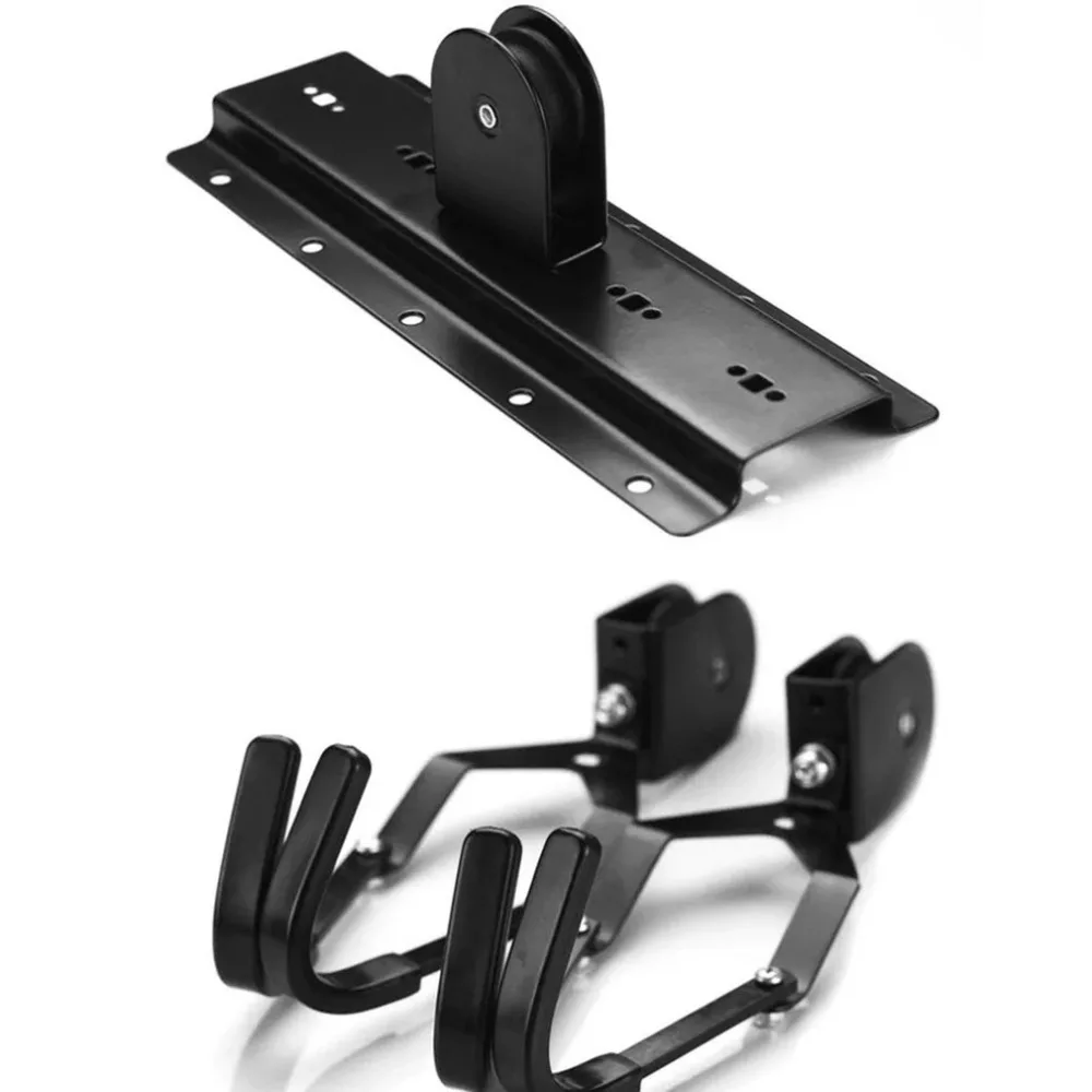Us 31 06 30 Off Multifunction Kayak Hoist Pulley System Bike Lift Display Hanger Hook Garage Ceiling Storage Rack Hanger With Free Rope In Bicycle