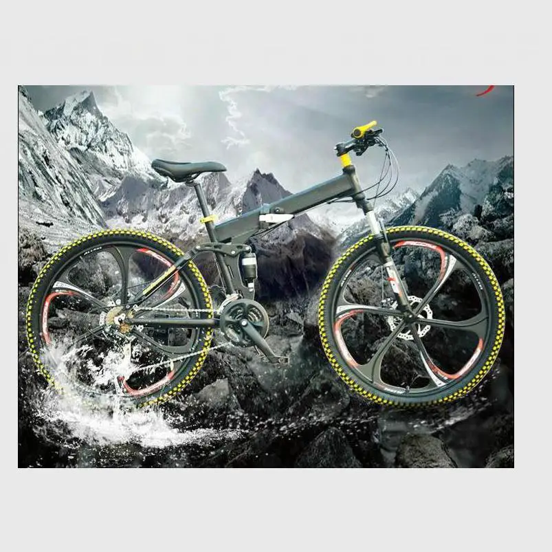 Excellent Kalosse folding mountain  bicycle  27speed M370  26er  Women&men  full suspension alloy  mountain bike 0