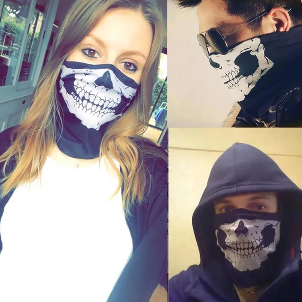 

Skull Motorcycle Balaclava Mask Motor Helmet Liner Hats Ski Paintball Tactical Snowboard Biker Riding Hood Face Shield