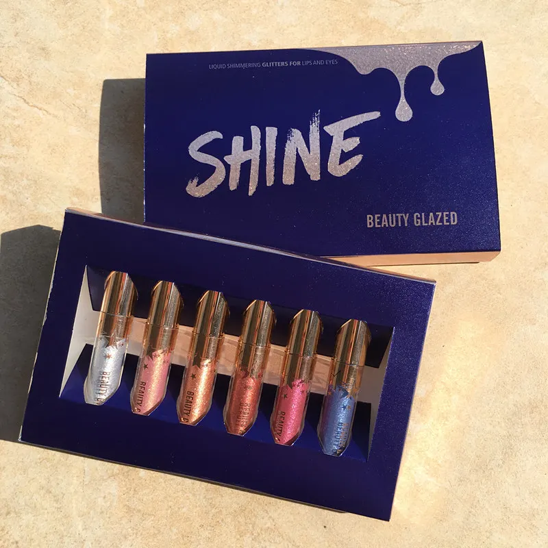 

BEAUTY GLAZED 6Pcs/Set Matte Long-Lasting Lipstick 6 Colors Lip Gloss Waterproof Lip stick Beauty Lips Makeup Lipstick
