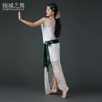 

2018 Newest Women Belly Dance Costume Hot Sale Women Belly Dance robe 4pcs set dance costumes ZM182