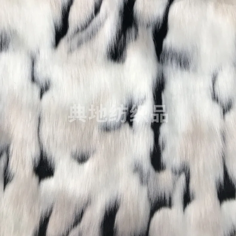 Искусственный мех молочно-белый жаккард плюш искусственный мех пальто ткань