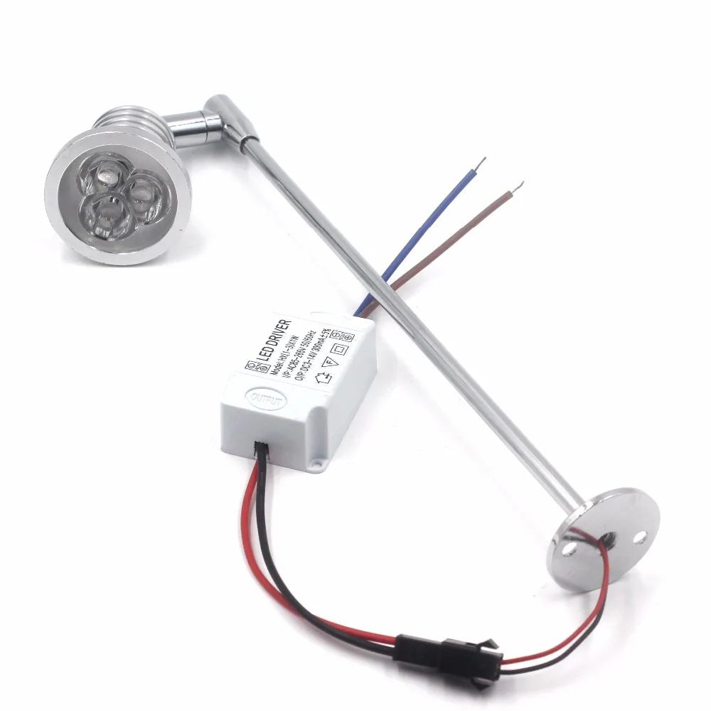 4PCS 3W AC220V input font b LED b font cabinet spot lamp ceiling lamp showcase backdrop