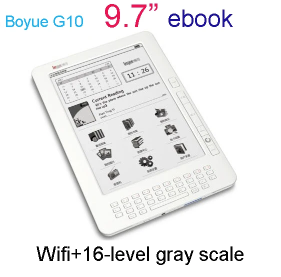 9.7" E ink ebook reader boyue G10 II Ink Reader wifi built in 4GB+16