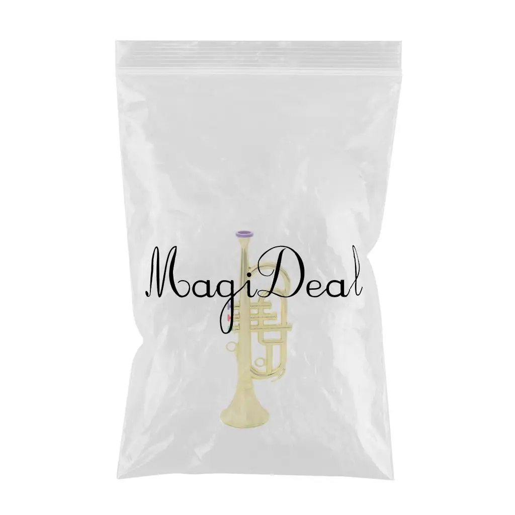 1 Pcs 34cm Plastic Children Trumpet Horn Wind Instrument with 3 Keys Musical Toy for Kids Party Favor Gift Silver or Gold
