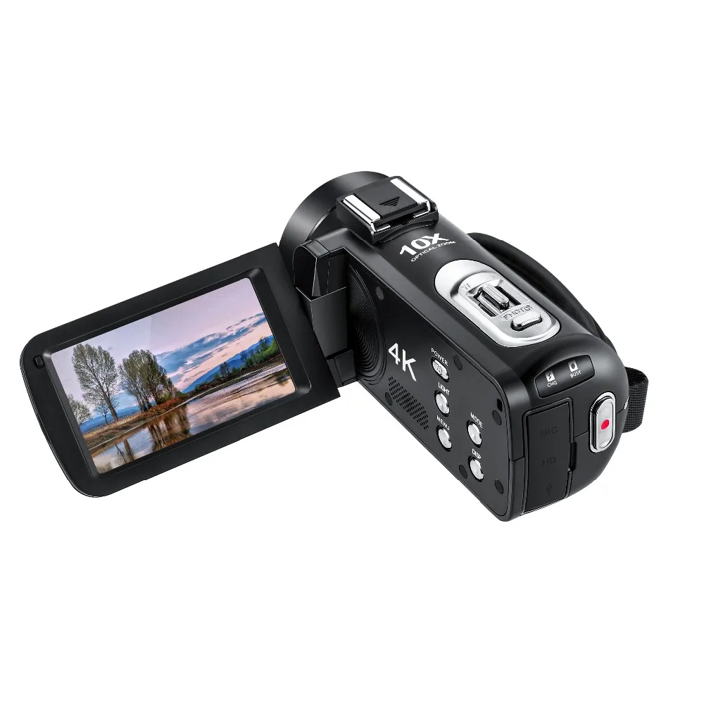 Ordro AC7 4K UHD цифровые видеокамеры FHD 24MP 120X цифровой зум 10X оптический WiFi ips сенсорный