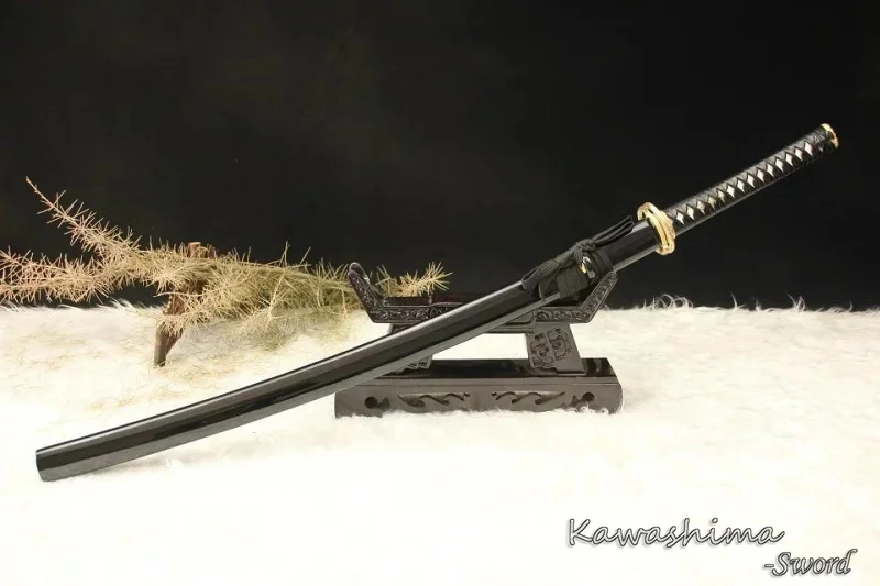 1060 Высокоуглеродистой Стали Sword Ручной Японский Самурай Катана Полный Тан Кожа