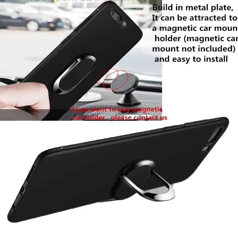 Matte TPU Phone Case for Xiaomi MI 5X ( A1) mi5 mi5s mi5c mi 6x mi6 plus slim Car magnet ring holder Cover A1 cas | Мобильные