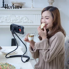 Регулируемая подставка для телефона с ленивым горлом 3,5-5,5 дюймов дисплей сотового телефона настольное крепление Универсальный держатель для всех телефонов вращение на 360