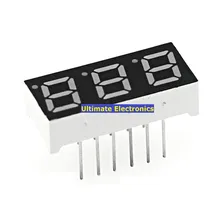 10 шт. 0,28 дюймов красный высокий светильник 1 бит 2 Бит 3 Бит 4 бит общий катод цифровая трубка