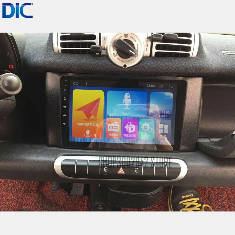Flash Deal DLC Android system navigation car player GPS auto video 9 inch support can bus steering control audio For Benz smart 2009-2016 2