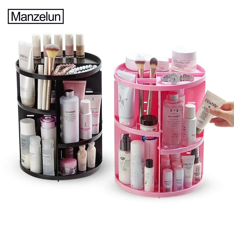 

Make Up Organizer 360 Degree Rotating Cosmetic Storage Box for Display as Gift