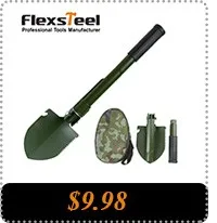 Flex steel Ozark Trail из нержавеющей стали " 23 см Складная ручная Лопата Pala de Mano Карманный Сад Кемпинг SPID с переноской нейлоновая сумка