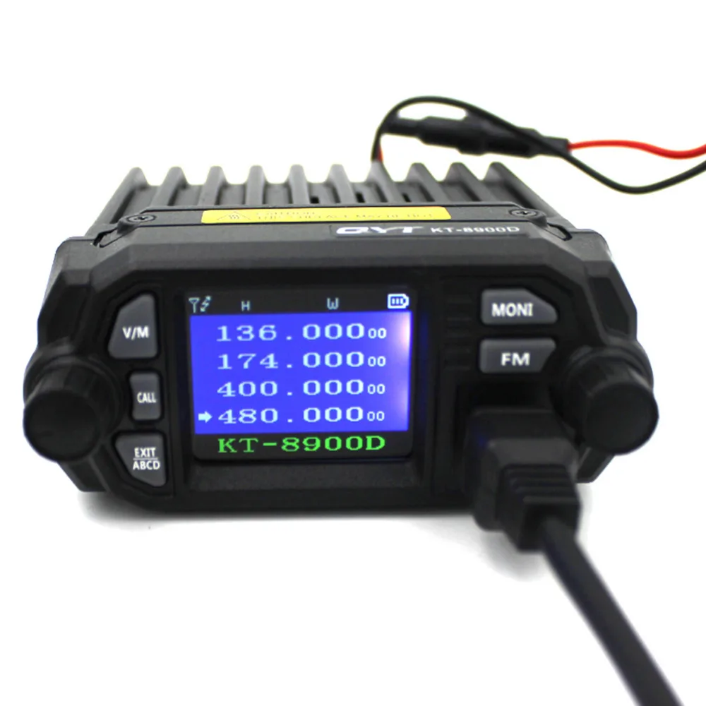 QYT KT 8900D VHF UHF мобильное радио 2 стороннее Quad дисплей двухдиапазонное мини