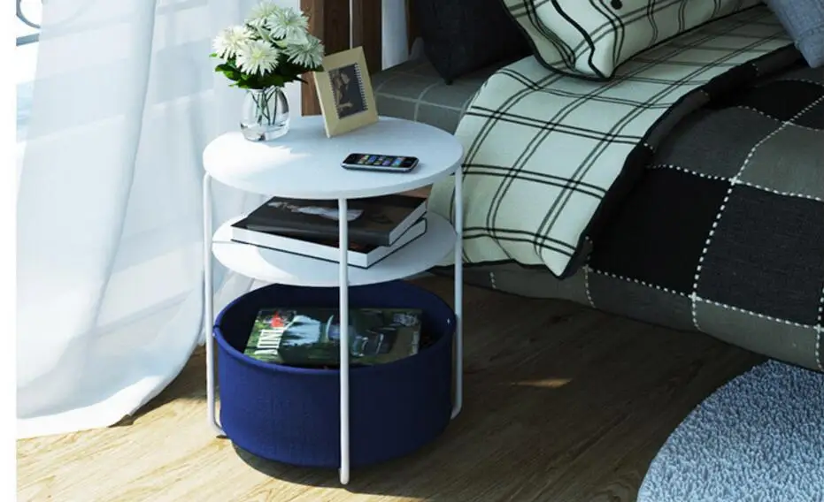 42*54cm Multipurpose storage side table tea table Round Coffee Tables