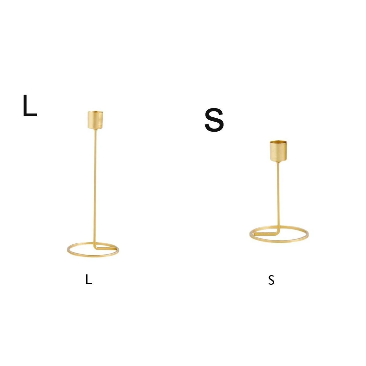 1xGold Single Head Iron Candlestick Candle Holder Dinner Wedding Decoration