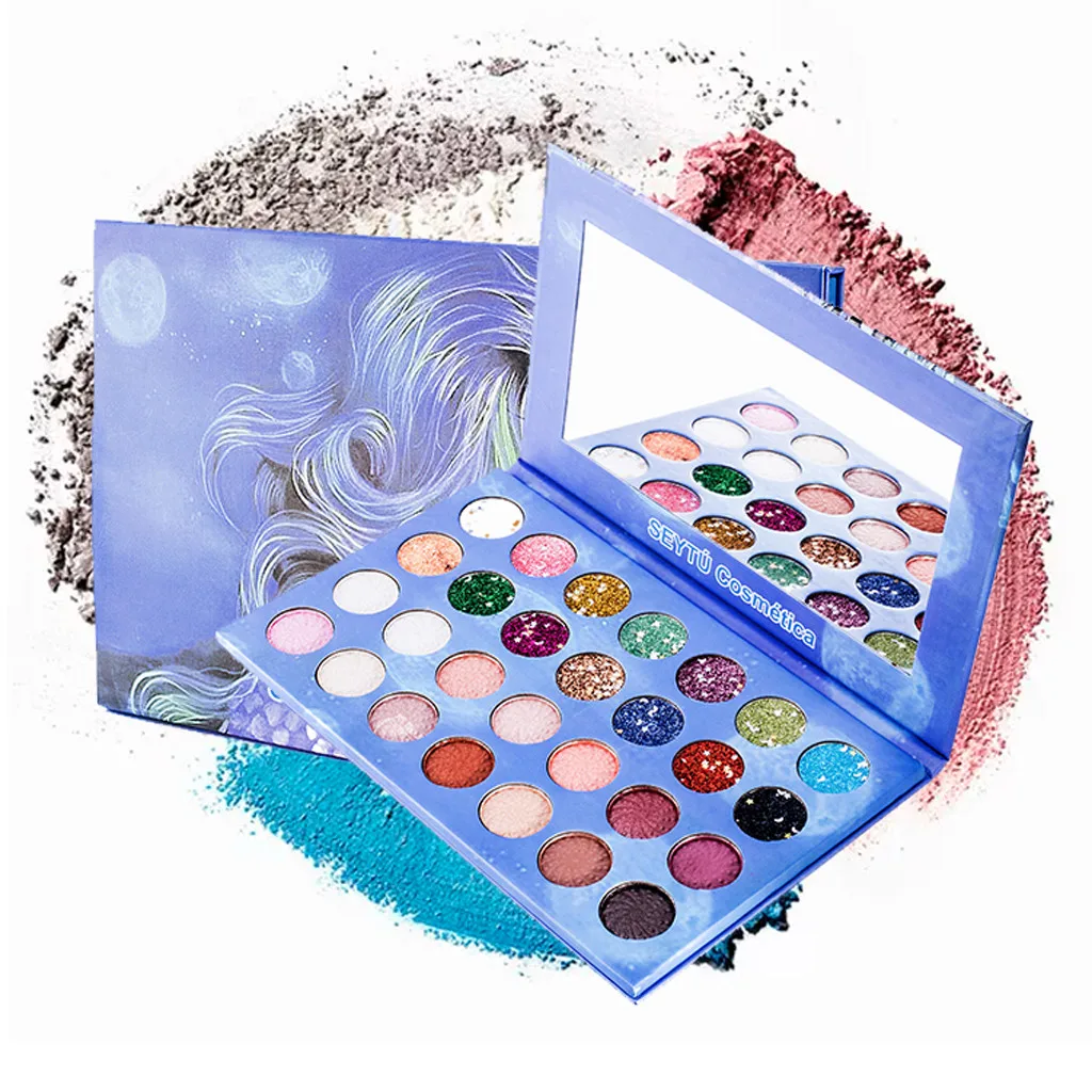28 Colors fashion mermaid Shimmer Matte Eye Shadow powder Eyeshadow