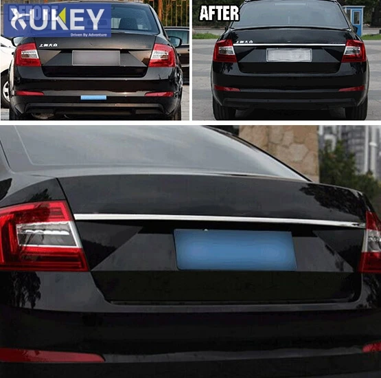 

Fit For Skoda Octavia A7 Chrome Rear Boot Door Trunk Cover 2013 2014 2015 2016 2017 Trim Tailgate Garnish Molding Strip Styling