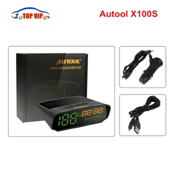 

Originla HUD AUTOOL X100S Universal HUD head up display OBDII OBD2&GPS Auto Car Speedometer Overspeed MPH/KM/h Alarm Speedometer