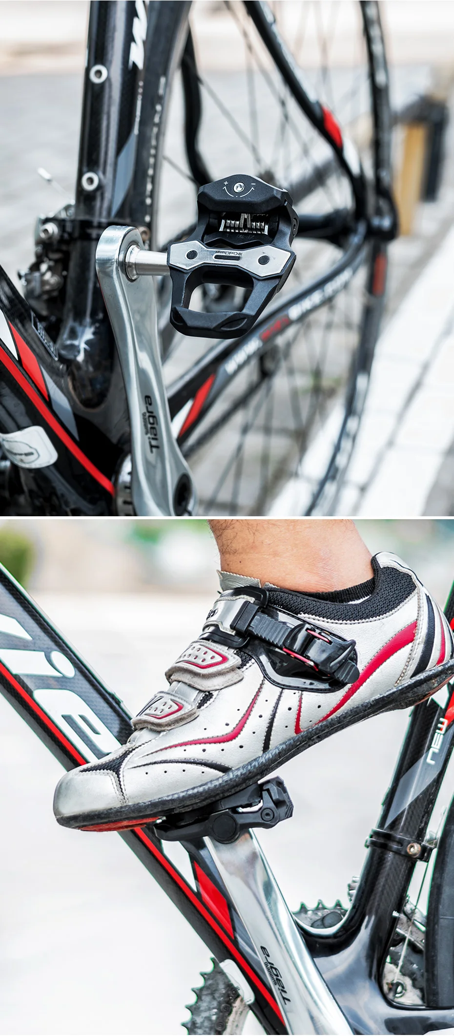 CoolChange, самофиксирующиеся педали для шоссейного велосипеда, сверхлегкие, из углеродного волокна, герметичный подшипник, велосипедная педаль, велосипедная часть, Аксессуары для велосипеда